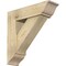 Ekena Millwork Traditional Traditional Rough Sawn Bracket w/ Offset Brace, Douglas Fir, 8"W x 28"D x 28"H BKT0806X28X28TRA01RDF - alternate 1